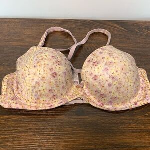 Victoria's Secret Women's Body By Victoria Lined Demi Bra Yellow Purple Size 34C